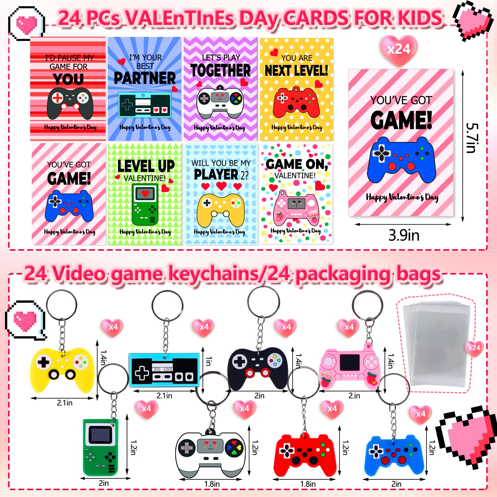 Japior valentines cards ready for classroom exchanges with eight unique styles.