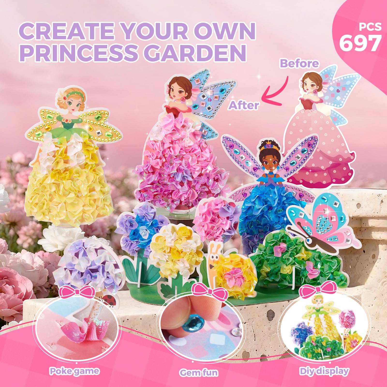 Jar Melo diamond art kit: sparkling pieces transform into a personal artwork