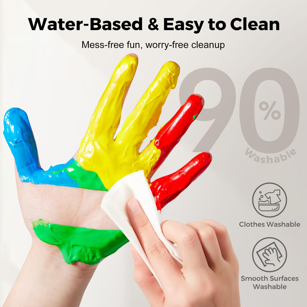 Easy wash-off from skin after painting session with Jar Melo