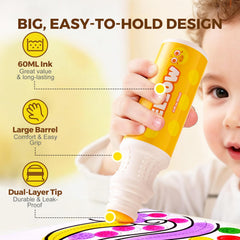 Jar Melo close-up of jumbo barrel demonstrating ergonomic grip for toddlers
