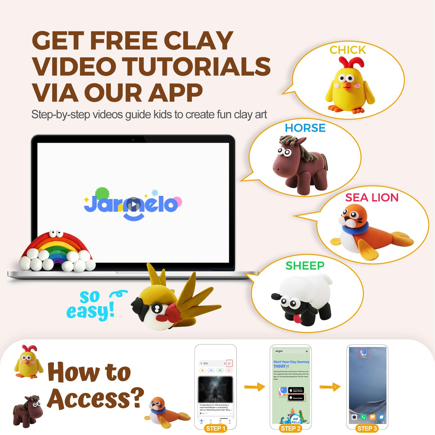 Jar Melo non-toxic clay formula safe for little hands
