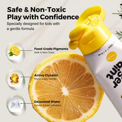 Jar Melo bright colors set for toddlers, safe and easy to wash after crafts.