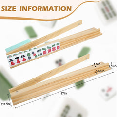 JARTEEK Mahjong racks with magnetic pushers securely attach to tiles for seamless gameplay.