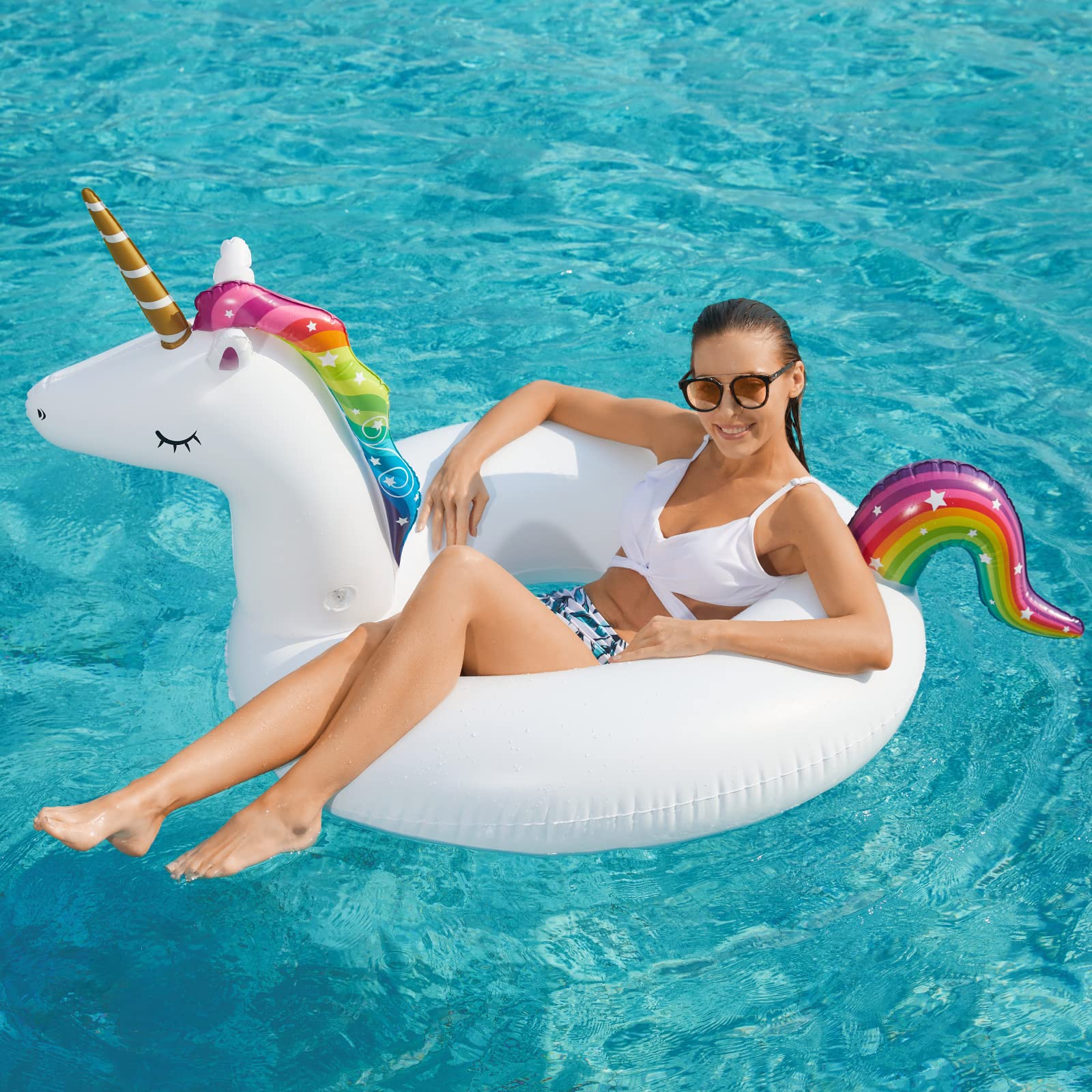Jasonwell 2-pack pool floats - 2-pack-pool-floats, great for shared pool time.
