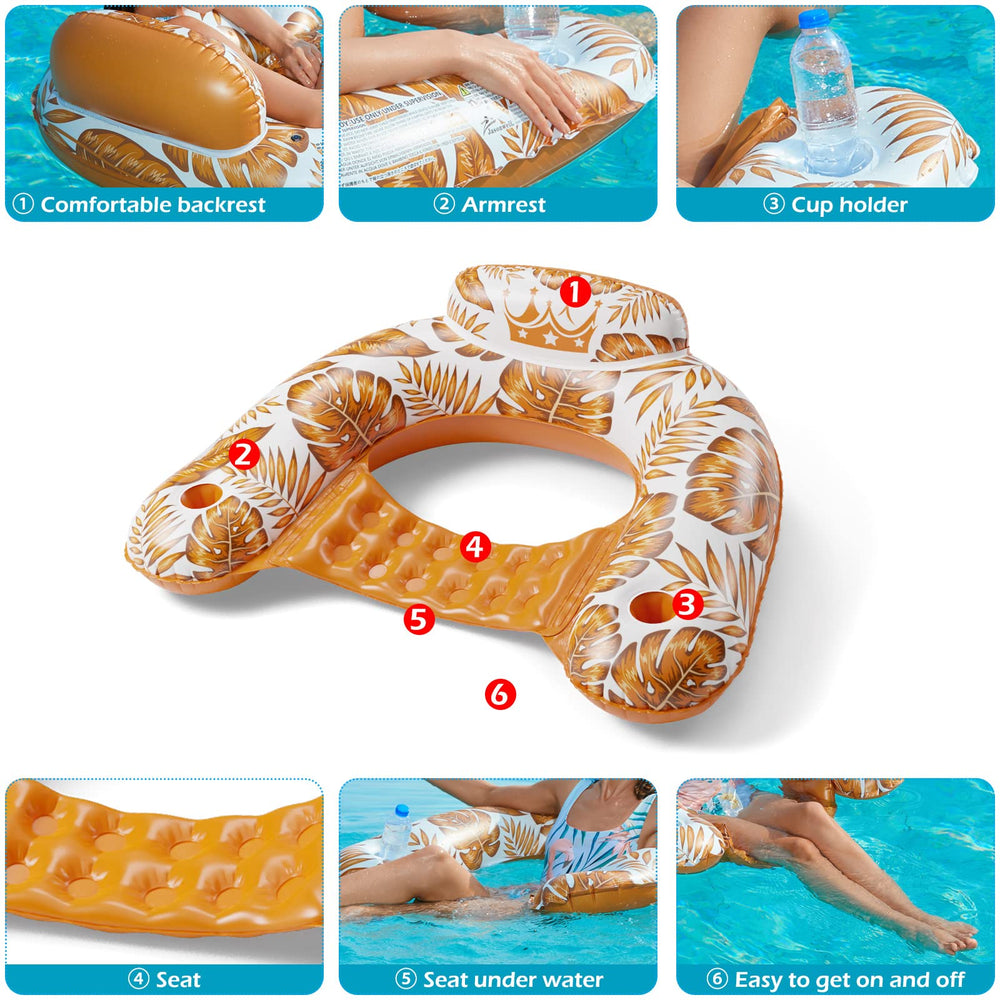 Jasonwell 6-month warranty adds peace of mind with your two-pack pool floats