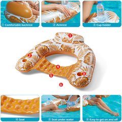 Jasonwell 6-month warranty adds peace of mind with your two-pack pool floats