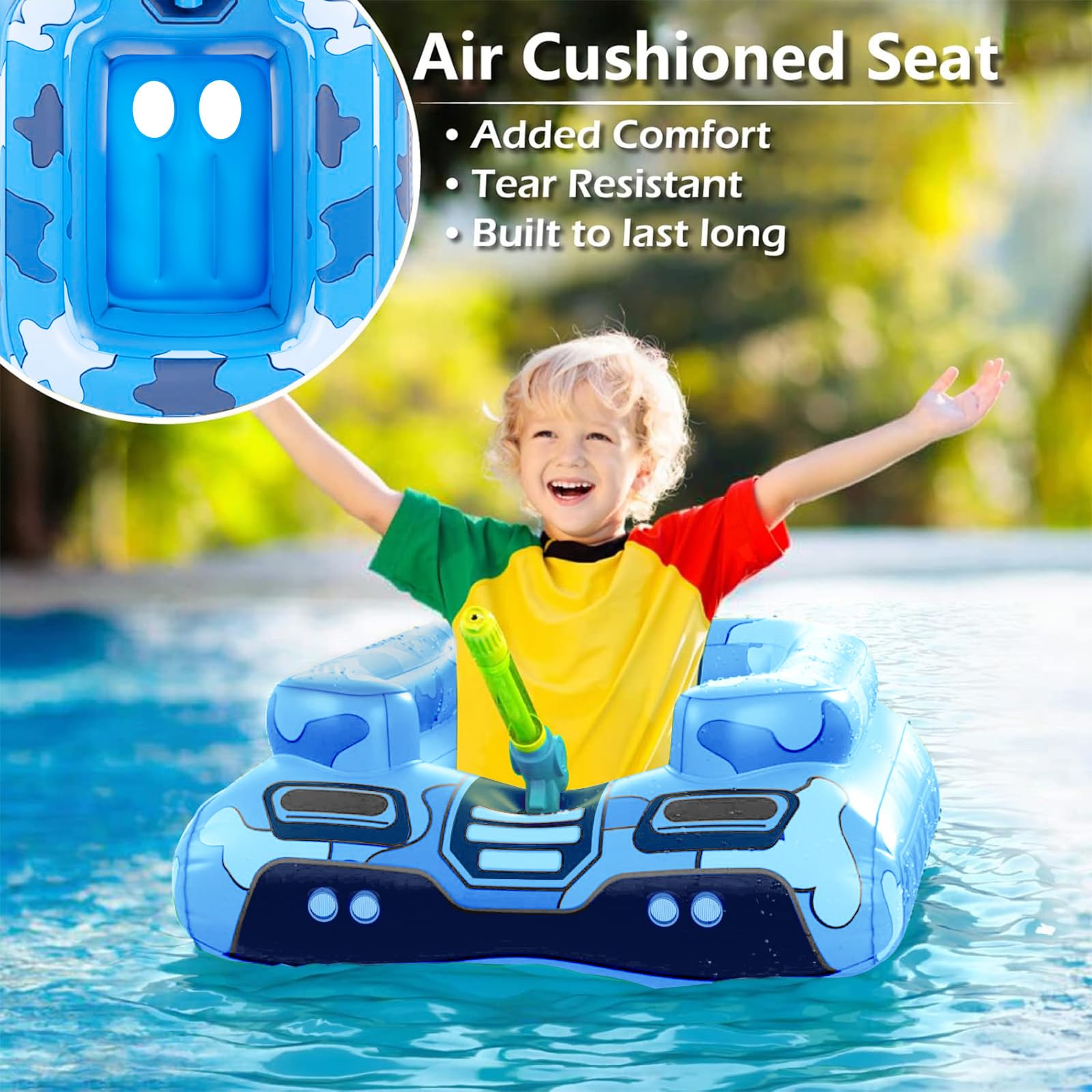 Jasonwell air-cushioned seat with two leg holes for cool feet