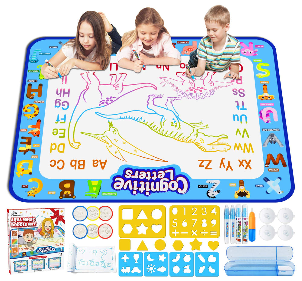Jasonwell Aqua Water Doodle Mat with large drawing area for mess-free art fun