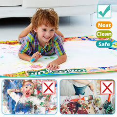 Jasonwell Aqua Water Doodle Mat includes suction cups and accessories for stability