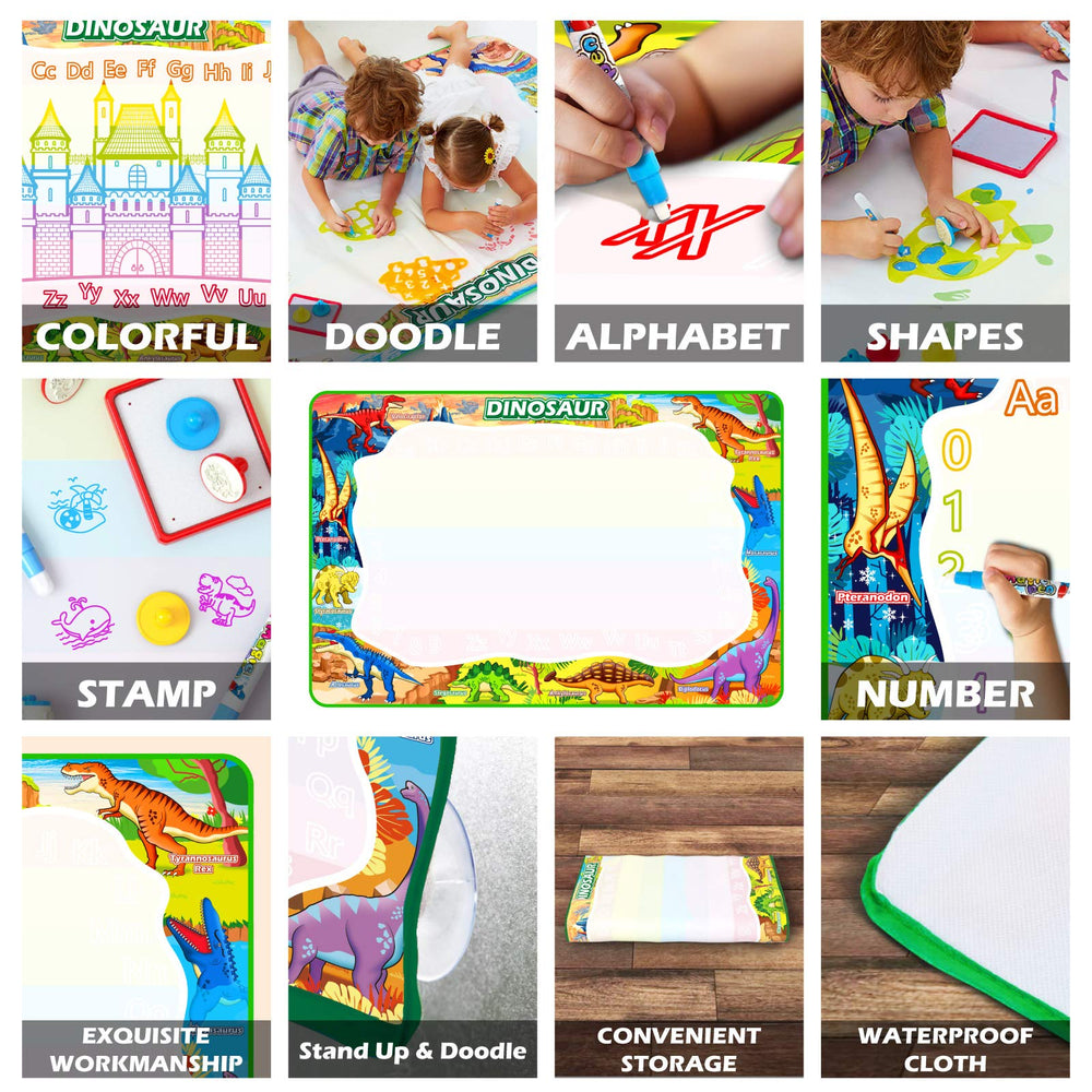 Jasonwell Aqua Water Doodle Mat can be used on floor, table, or smooth surfaces