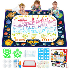 Jasonwell Aqua Water Doodle Mat Galaxy large area for creative doodling and learning.