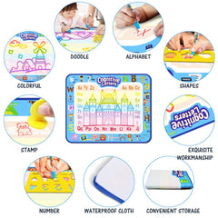 Jasonwell Aqua Water Doodle Mat stamps and design book included