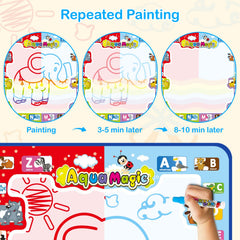 Jasonwell Aqua Water Doodle Mat water pen for mess-free play