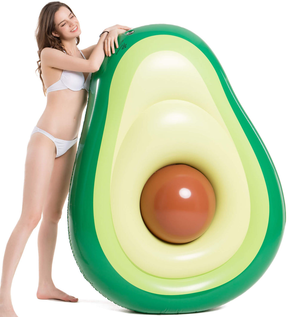 Jasonwell avocado float with brown ball for adults' pool parties.