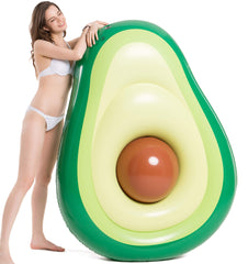 Jasonwell avocado float with brown ball for adults' pool parties.
