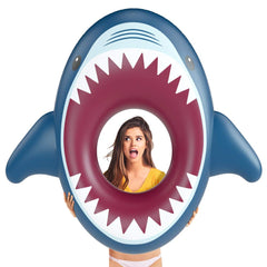 Jasonwell shark float with fast valves inflates quickly.