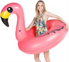 Jasonwell giant flamingo pool float front view for sunny pool parties
