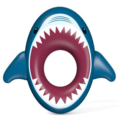 Jasonwell giant shark pool float for pool, lake, or beach fun.