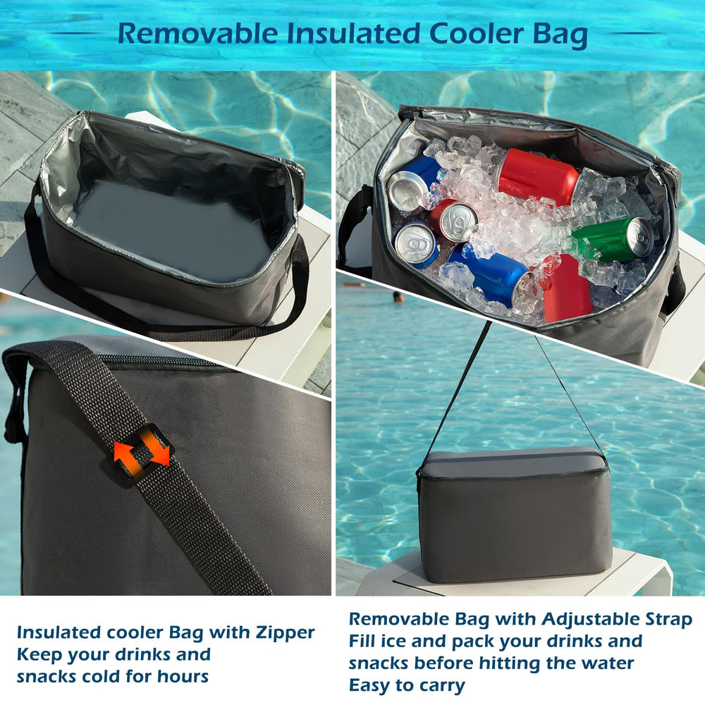 Jasonwell heavy-duty grab handles and rope for easy river control.