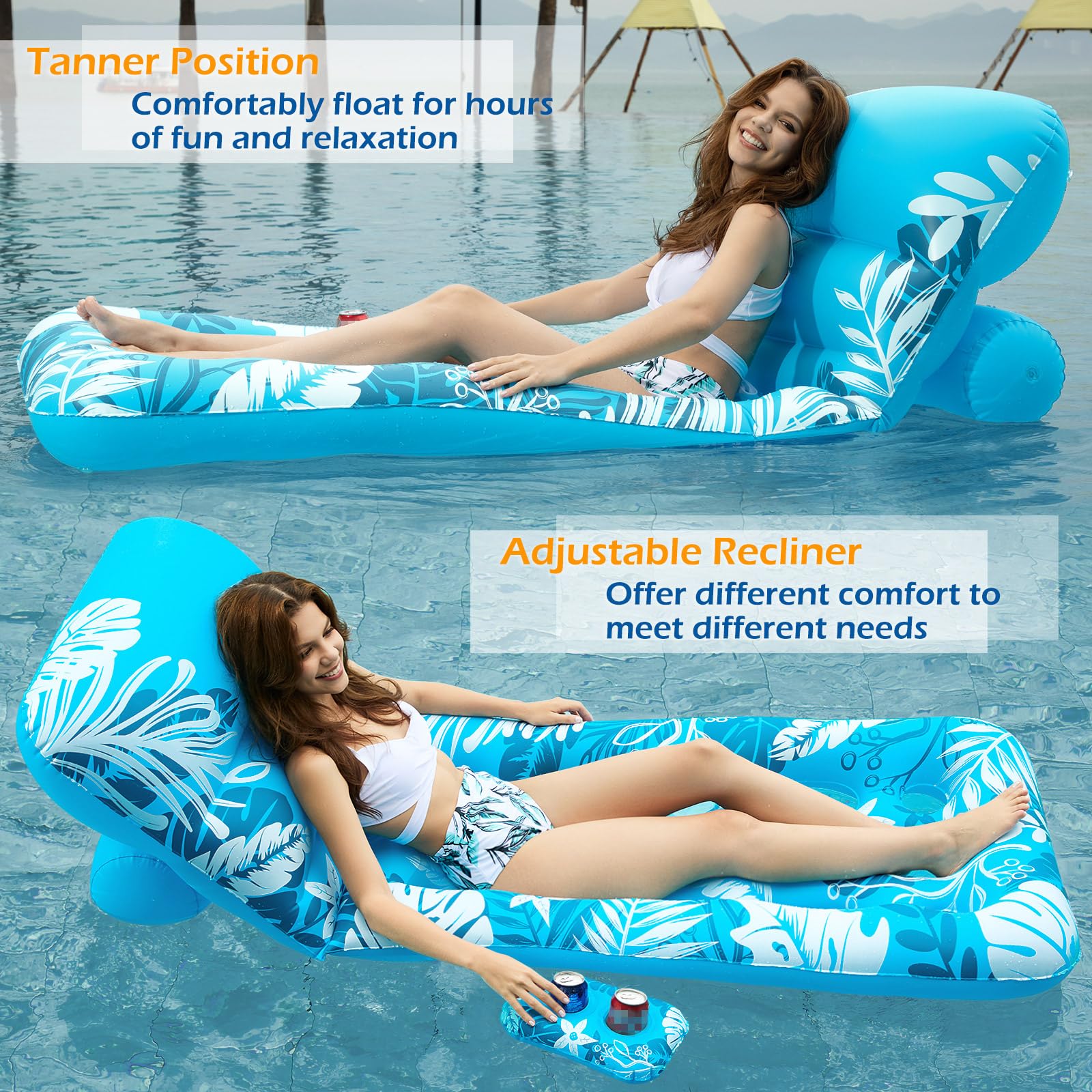 Jasonwell pool float featuring a cool vent to stay comfortable while floating