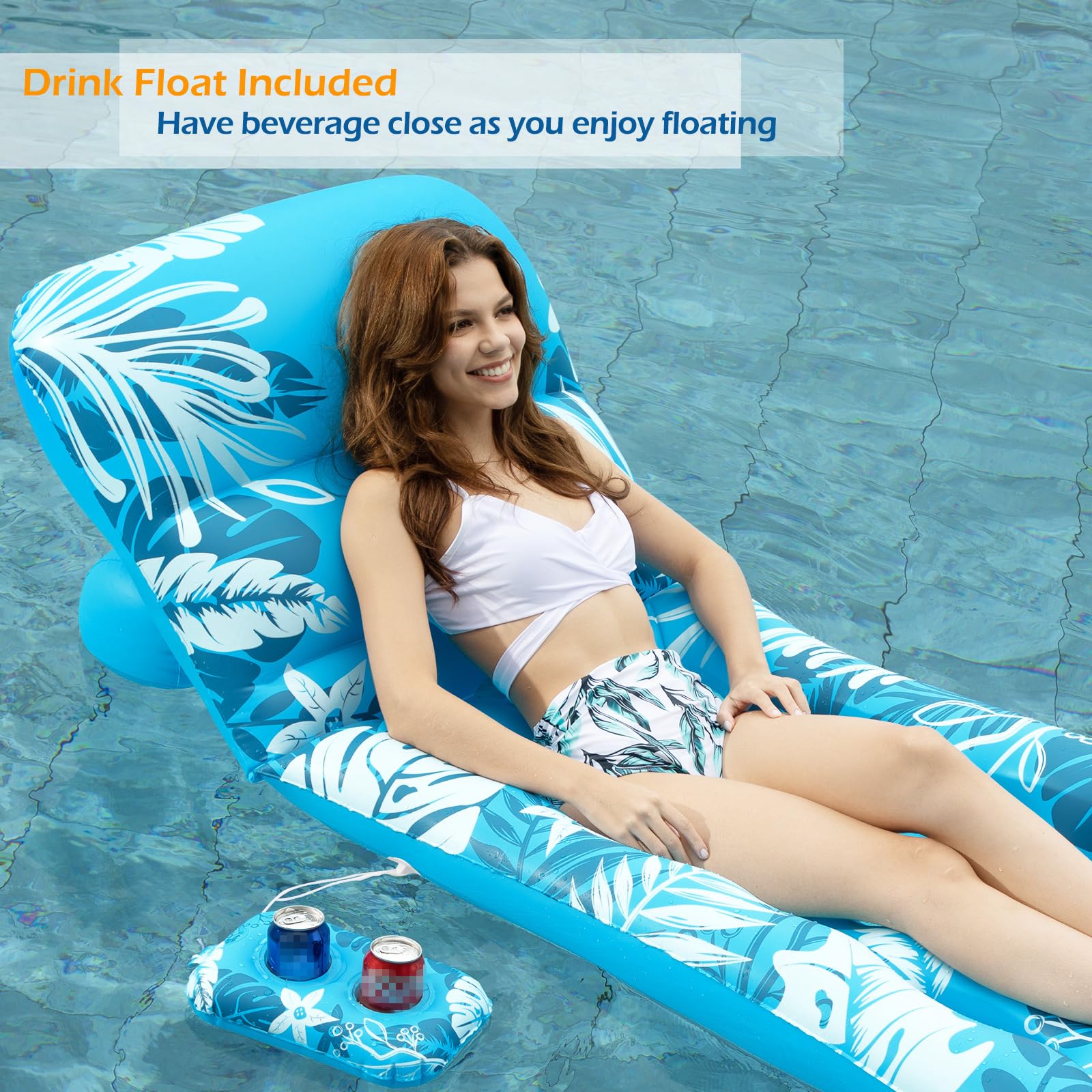 Jasonwell pool float built with stable, premium vinyl for adult use