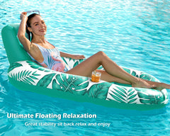 Jasonwell large adult size provides stable buoyancy for relaxed lounging.