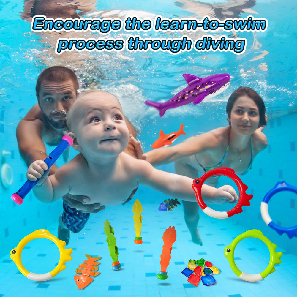 Jasonwell dive sticks sink upright to simplify treasure hunts.