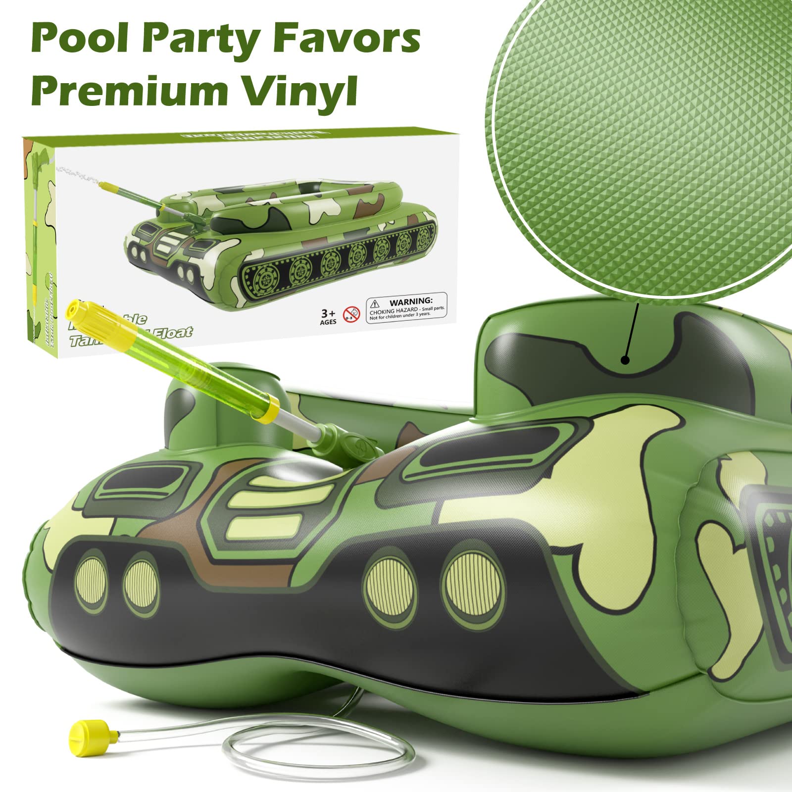 Jasonwell premium vinyl raft-grade material resists wear for seasons.