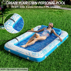 Jasonwell removable pillow provides neck support during sun lounging.