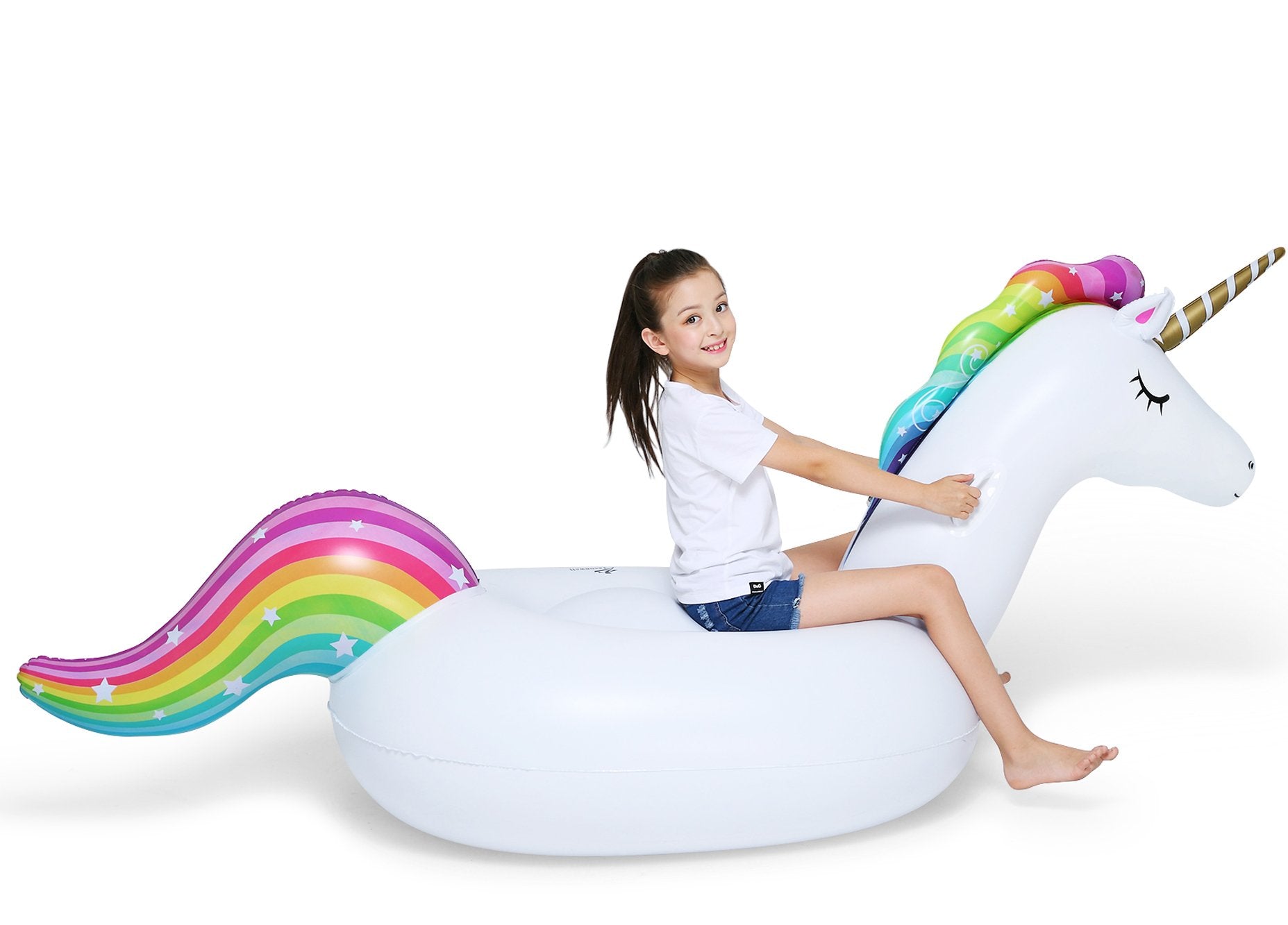 Jasonwell unicorn float giant 82x40x35 inch size for lounging