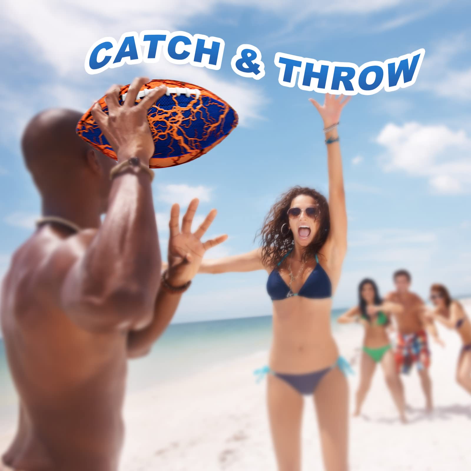 Jasonwell water football with double-laced grip improves throw control.