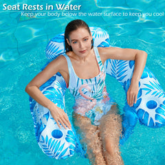 Jasonwell water seat lounger lets you stay cool while you float along in water