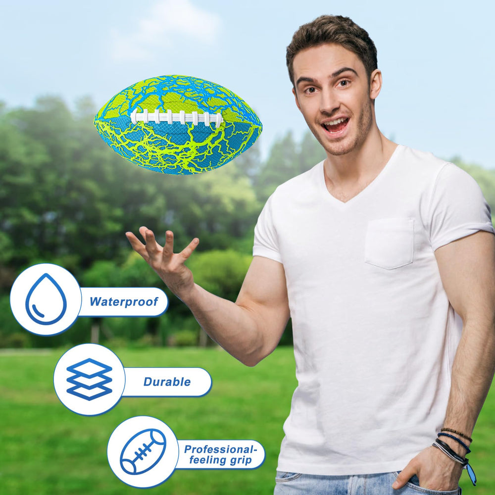 Jasonwell waterproof inflatable football close-up showing durable fabric.
