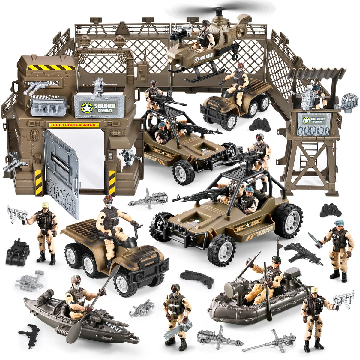 JASSKKBO 86in1 army base image with sprawling layout for imaginative play