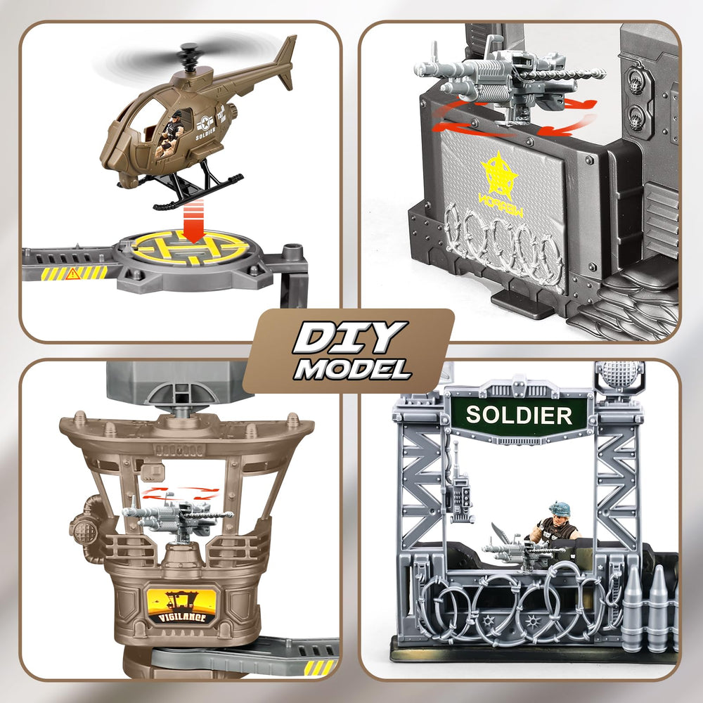 JASSKKBO army helicopter enhances aerial rescue and chase play.