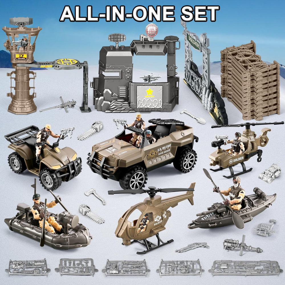 JASSKKBO army kayak boat set for river expedition play.