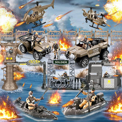 JASSKKBO army motorcycle adds speedy reconnaissance in pretend wars.