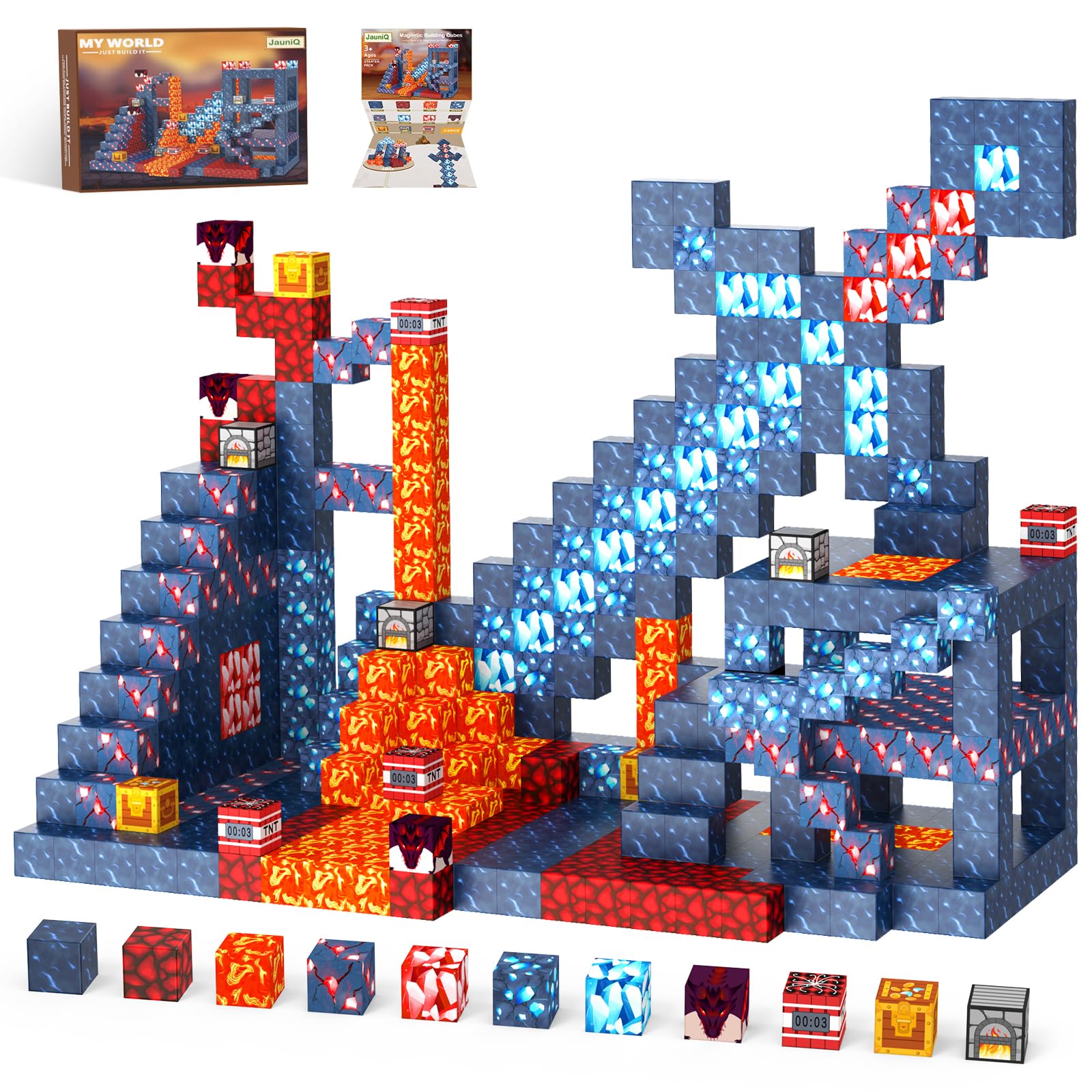 Jauniq magnetic blocks world set sparks imaginative building and hands-on exploration.