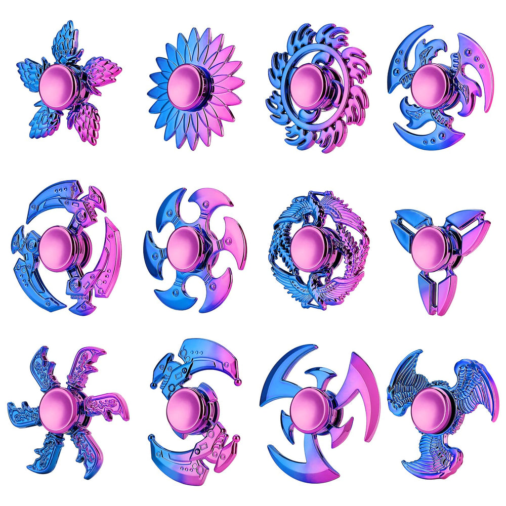 Jawhock 12-pack fidget spinner design collection for diverse focus options