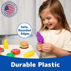 JaxoJoy pretend food set burger encourages imaginative dining and sharing during playtime.