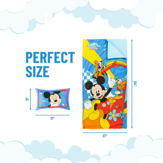 Jay Franco 54-inch nap mat ready for school naps and home lounging.