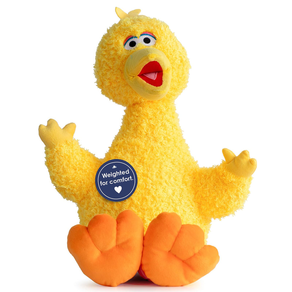 Jay Franco Big Bird pillow buddy, 22in plush for cozy bedtime snuggles.