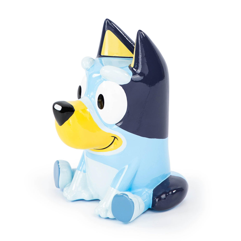 Bluey piggy bank enhances a kid’s bedroom decor