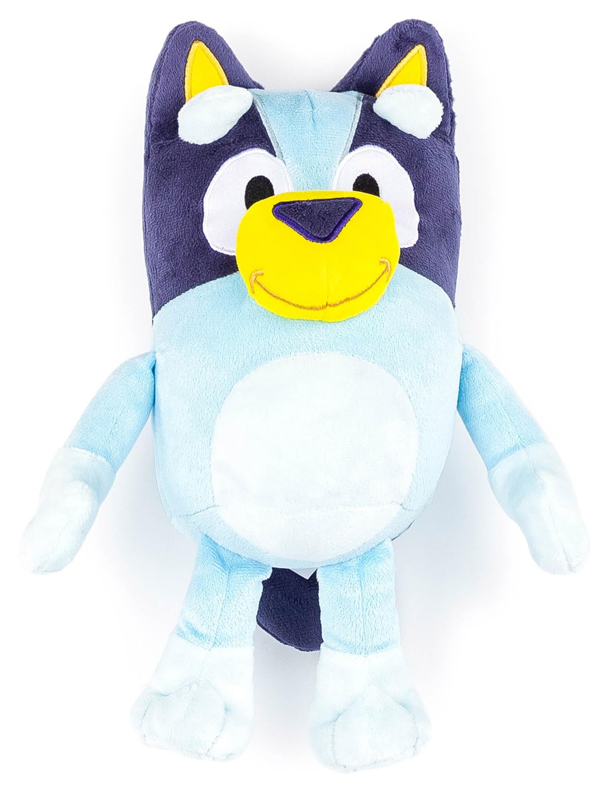 Jay Franco Bluey mini plush pillow buddy front view, cozy cuddle companion for home use