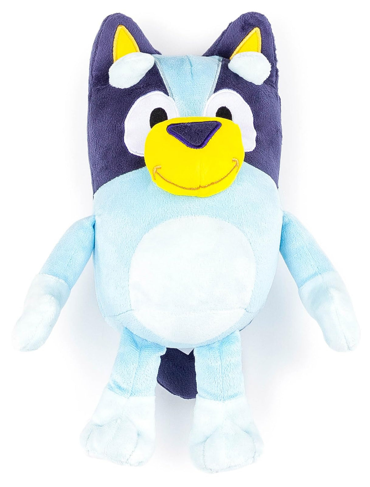 Jay Franco Bluey mini plush pillow buddy front view, cozy cuddle companion for home use
