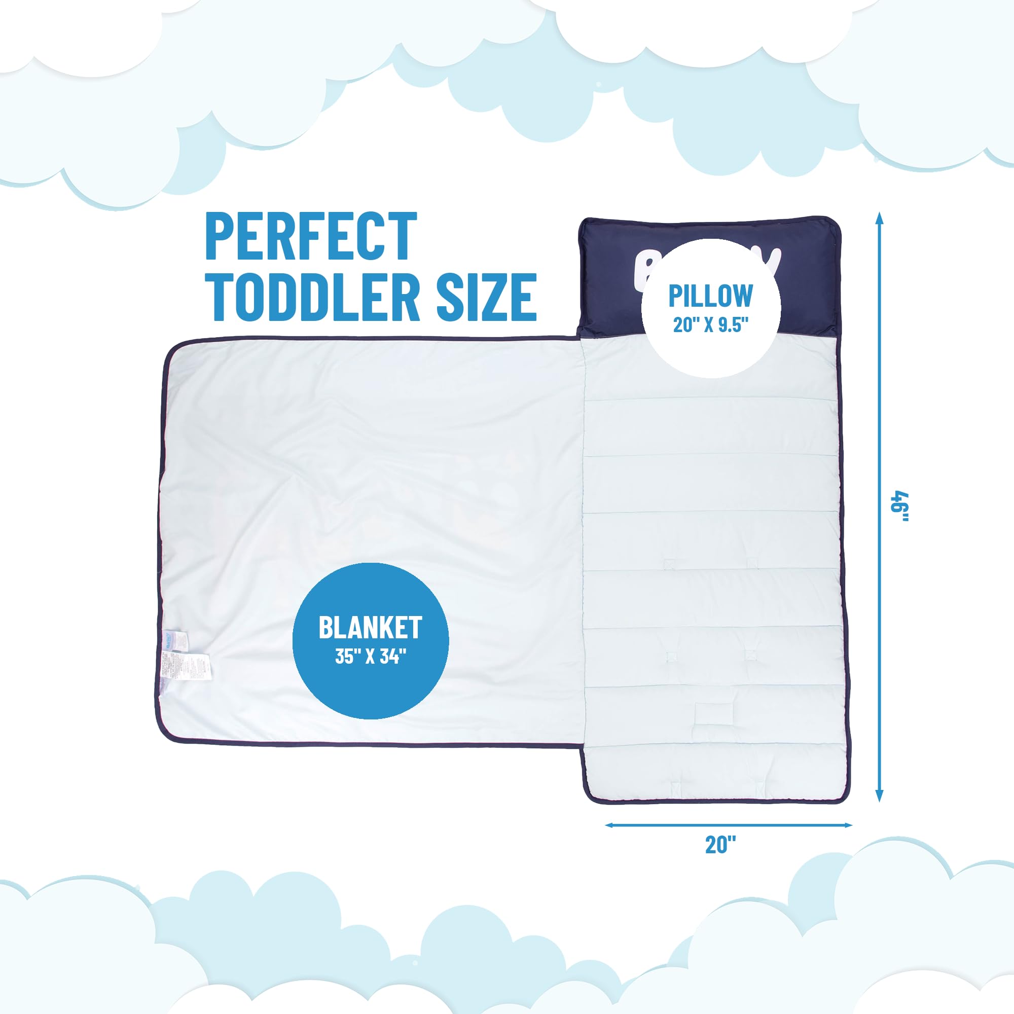 Bluey nap mat blanket expands to 35x34 inches for naptime