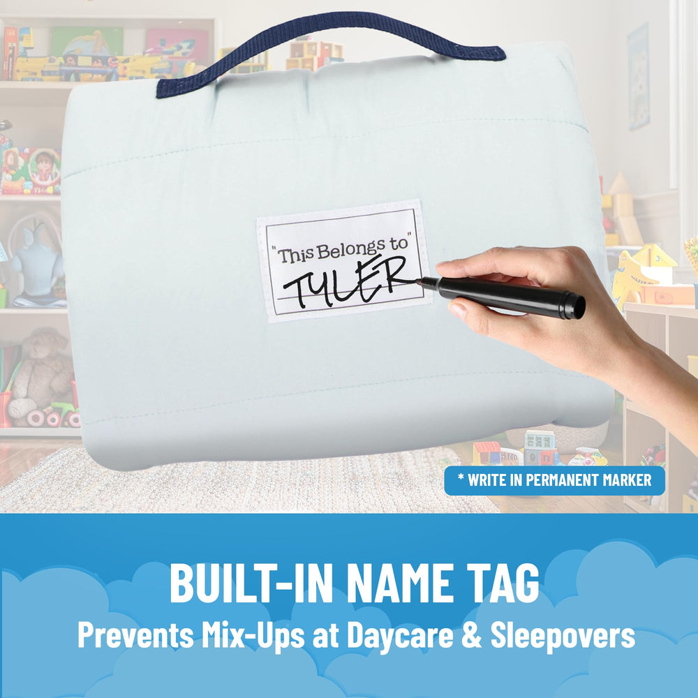 Jay Franco nap mat in ultra soft microfiber for breathable comfort