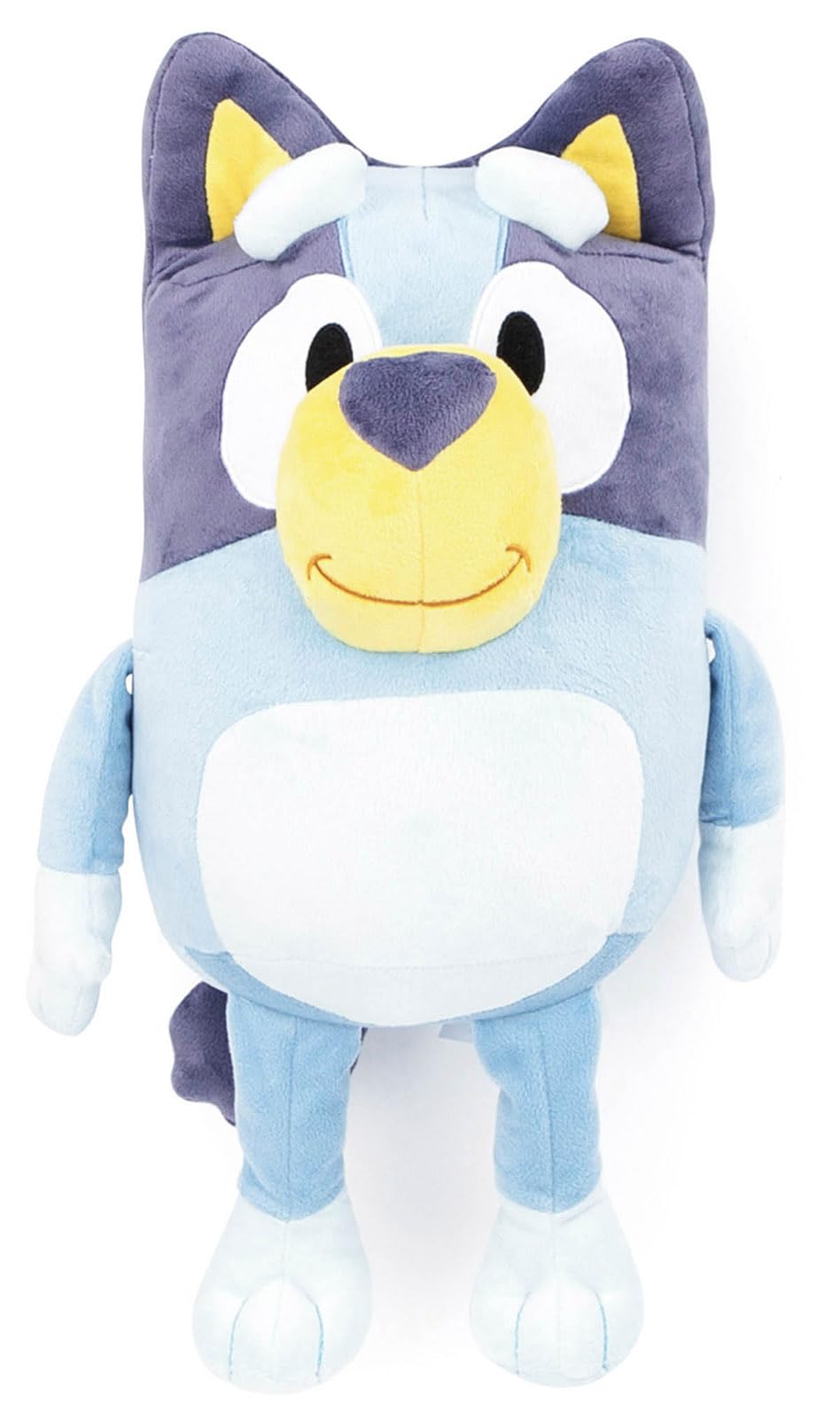 Jay Franco Bluey Pillow Buddy close-up fabric shows plush softness for cozy snuggles