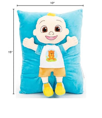 Jay Franco CoComelon JJ 3D snuggle pillow part of coordinating bedding set