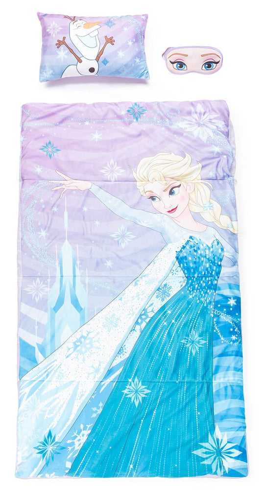 Jay Franco Disney Frozen slumber bag 27x54 with Elsa and Olaf for cozy sleepovers
